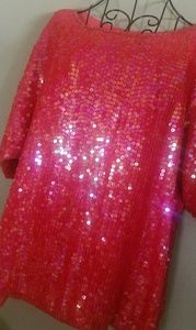 VINTAGE Red JOSEPH LE BON Dolman Top